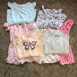 BUNDLE of 7 Girls Rompers Size 10/12